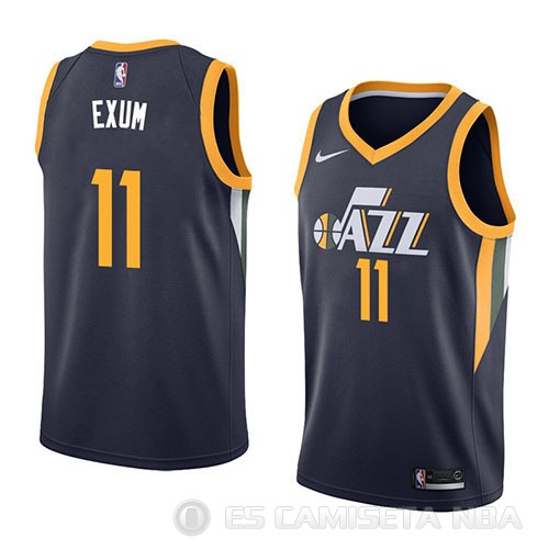Camiseta Dante Exum #11 Utah Jazz Icon 2018 Azul - Haga un click en la imagen para cerrar